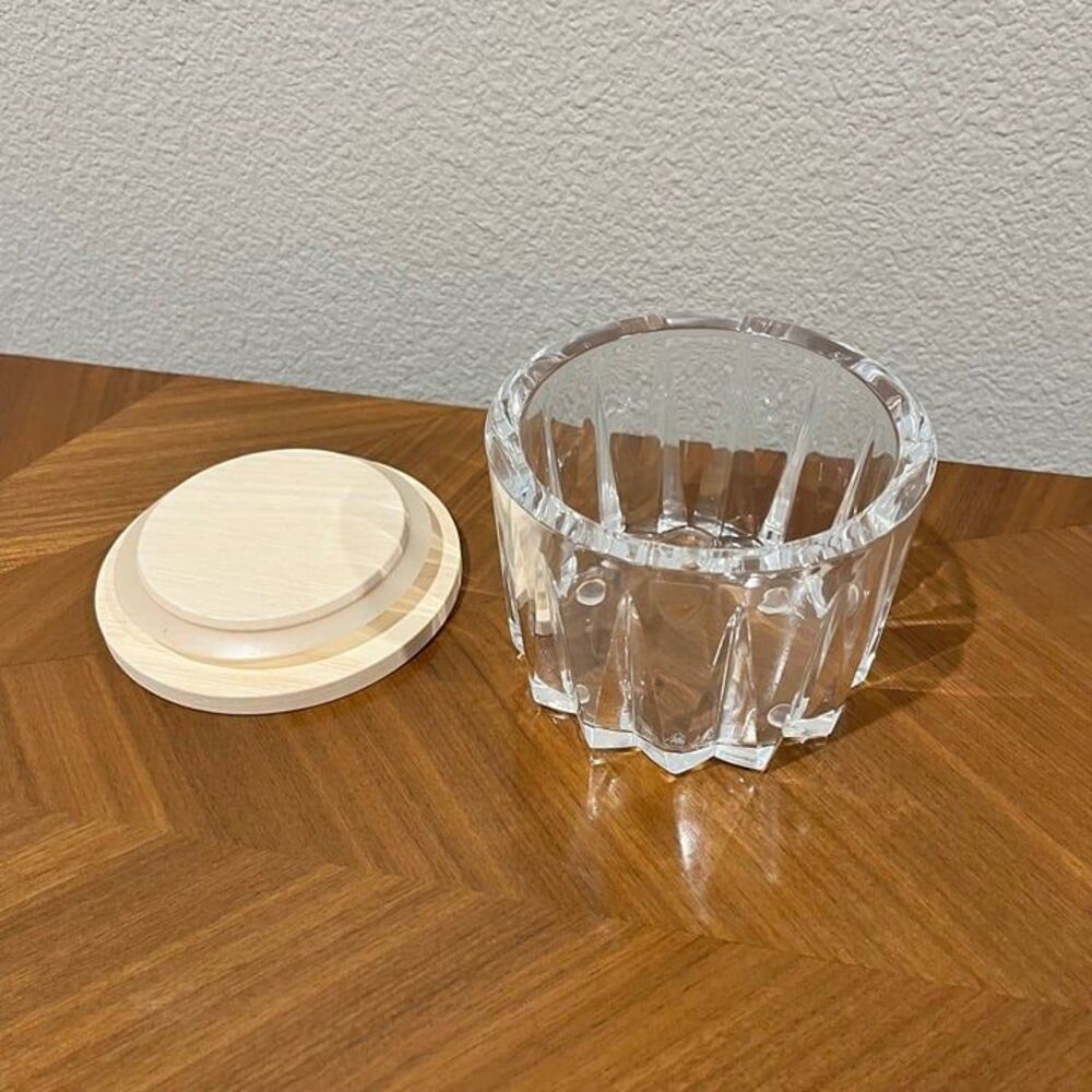 Orrefors Small Sarek Bowl with Lid - CRYSTAL
